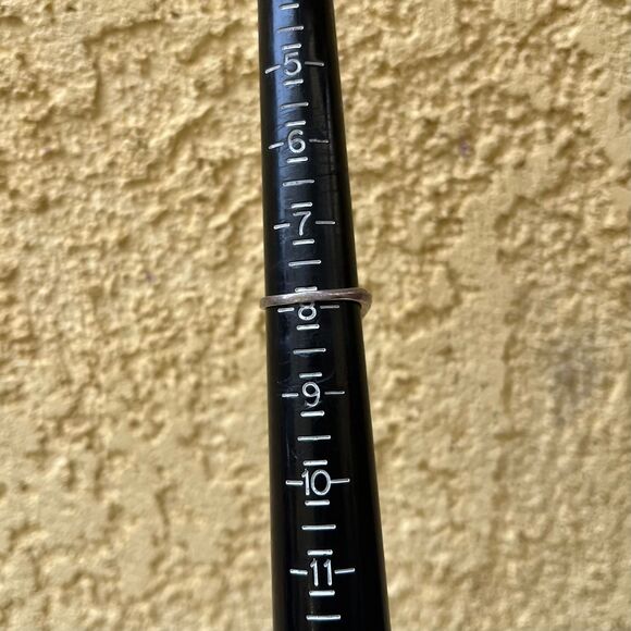 Vintage Cocktail Ring with Cubic Zirconia size 7 3/4 in sterling silver - Picture 8 of 10